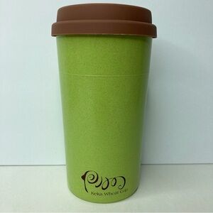 KEKA 450ml Eco-Friendly Wheat Fiber Coffee Cup in Green